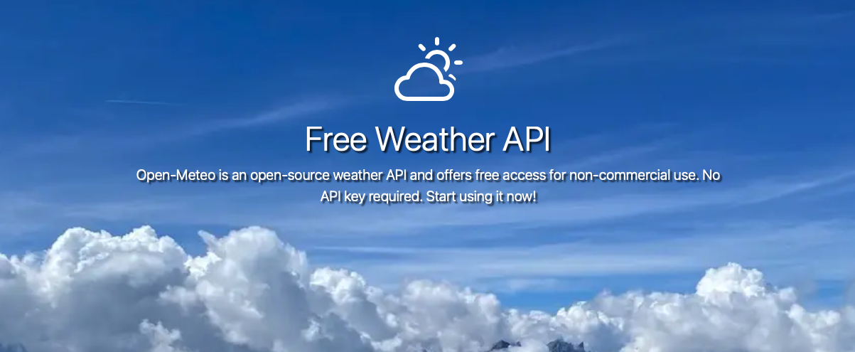 Open-Meteo Weather Data Source – Geovonic Help